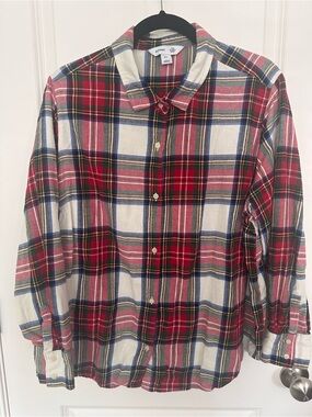 Old Navy Classic Plaid Button-Down Women's Shirt - XXL